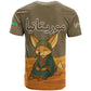 Mauritania T shirt - Cute Fennec Fox and Arabic Calligraphy Desert Design