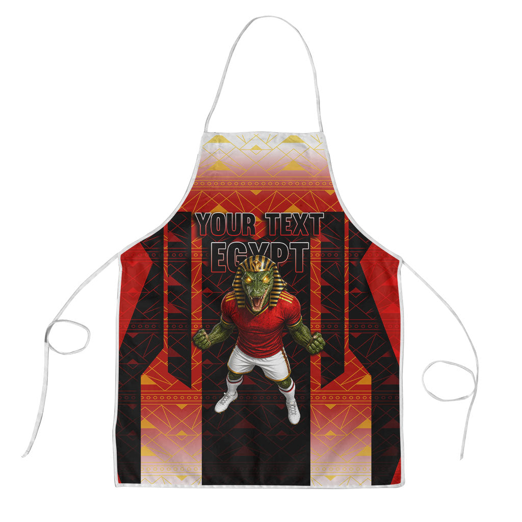 Personalized Egypt Soccer Sobek Crocodile Mascot Apron Pharaoh Mascot Egyptian Hieroglyphic