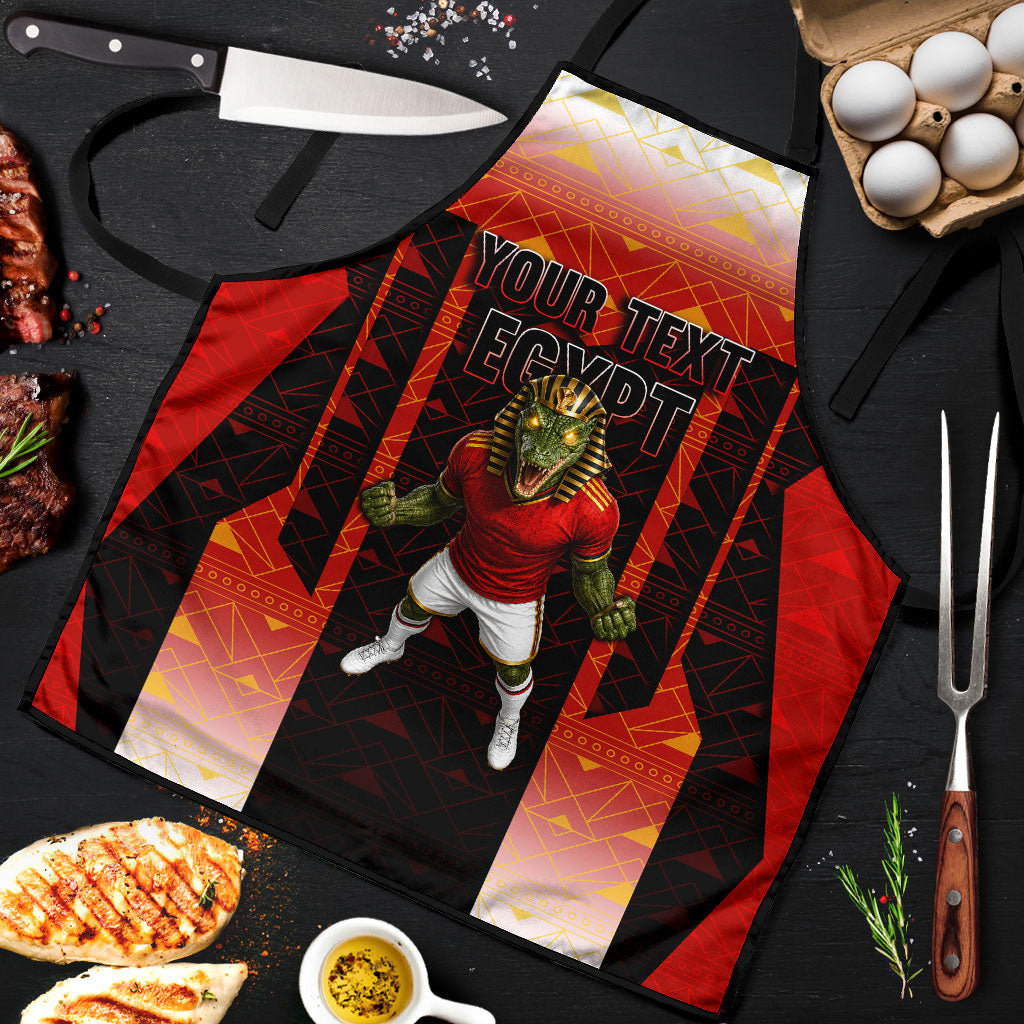 Personalized Egypt Soccer Sobek Crocodile Mascot Apron Pharaoh Mascot Egyptian Hieroglyphic