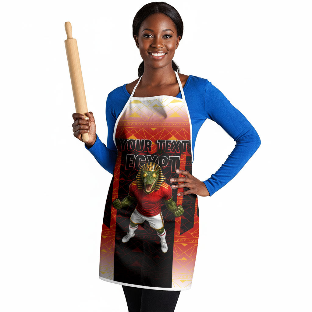 Personalized Egypt Soccer Sobek Crocodile Mascot Apron Pharaoh Mascot Egyptian Hieroglyphic