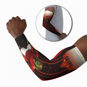 Personalized Egypt Soccer Sobek Crocodile Mascot Arm Sleeves Pharaoh Mascot Egyptian Hieroglyphic