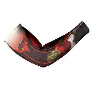 Personalized Egypt Soccer Sobek Crocodile Mascot Arm Sleeves Pharaoh Mascot Egyptian Hieroglyphic