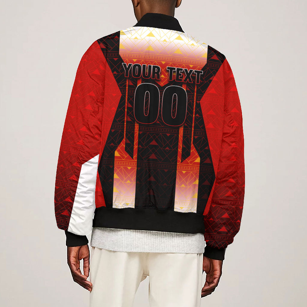 Personalized Egypt Soccer Sobek Crocodile Mascot Bomber Jacket Pharaoh Mascot Egyptian Hieroglyphic