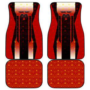 Personalized Egypt Soccer Sobek Crocodile Mascot Car Mats Pharaoh Mascot Egyptian Hieroglyphic