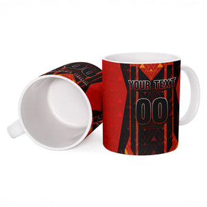 Personalized Egypt Soccer Sobek Crocodile Mascot Ceramic Mug Pharaoh Mascot Egyptian Hieroglyphic