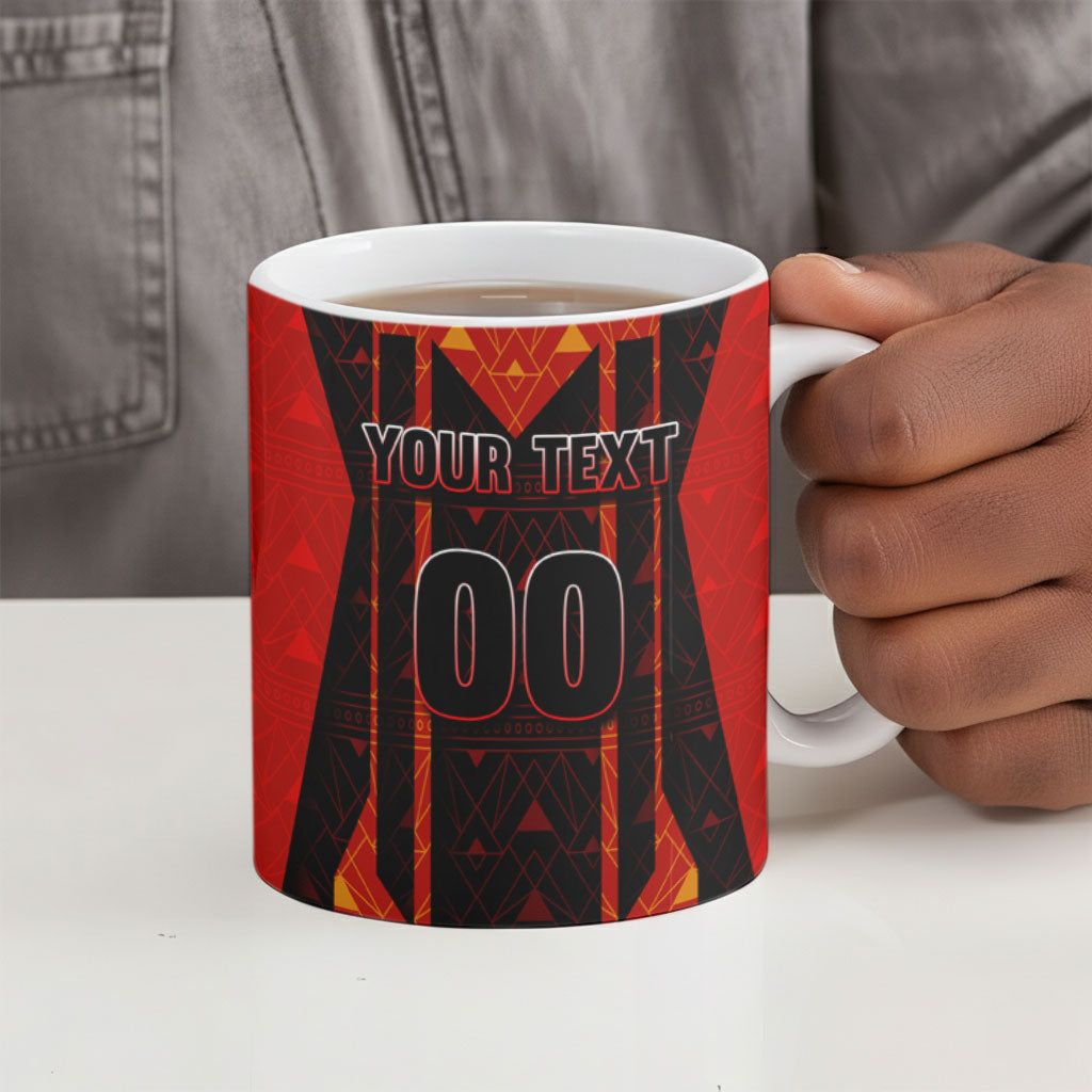 Personalized Egypt Soccer Sobek Crocodile Mascot Ceramic Mug Pharaoh Mascot Egyptian Hieroglyphic