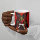 Personalized Egypt Soccer Sobek Crocodile Mascot Ceramic Mug Pharaoh Mascot Egyptian Hieroglyphic
