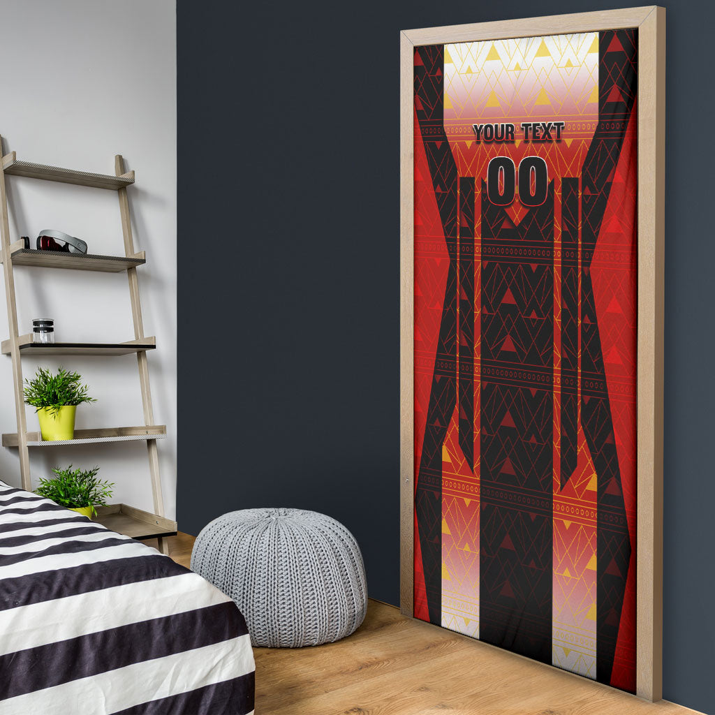 Personalized Egypt Soccer Sobek Crocodile Mascot Door Cover Pharaoh Mascot Egyptian Hieroglyphic