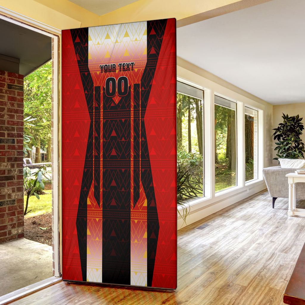 Personalized Egypt Soccer Sobek Crocodile Mascot Door Cover Pharaoh Mascot Egyptian Hieroglyphic