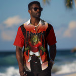 Personalized Egypt Soccer Sobek Crocodile Mascot Hawaiian Shirt Pharaoh Mascot Egyptian Hieroglyphic
