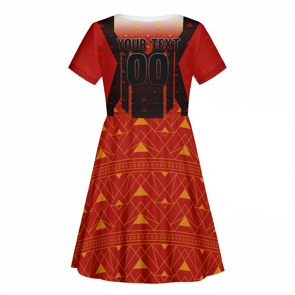 Personalized Egypt Soccer Sobek Crocodile Mascot Kid Short Sleeve Dress Pharaoh Mascot Egyptian Hieroglyphic