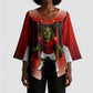 Personalized Egypt Soccer Sobek Crocodile Mascot Kimono Sleeve Blouse Pharaoh Mascot Egyptian Hieroglyphic