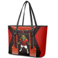 Personalized Egypt Soccer Sobek Crocodile Mascot Leather Tote Bag Pharaoh Mascot Egyptian Hieroglyphic