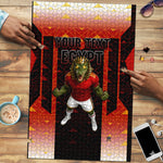 Personalized Egypt Soccer Sobek Crocodile Mascot Puzzle Pharaoh Mascot Egyptian Hieroglyphic