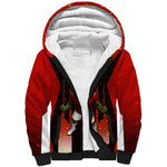 Personalized Egypt Soccer Sobek Crocodile Mascot Sherpa Hoodie Pharaoh Mascot Egyptian Hieroglyphic