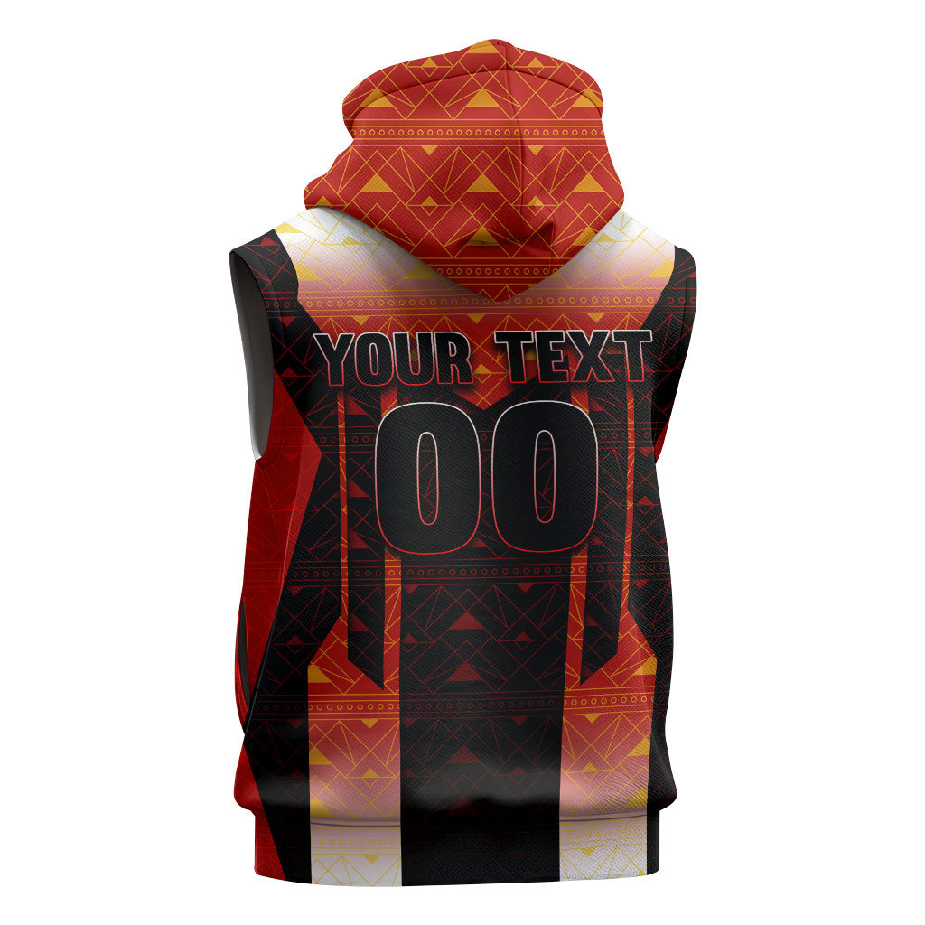 Personalized Egypt Soccer Sobek Crocodile Mascot Sleeveless Hoodie Pharaoh Mascot Egyptian Hieroglyphic