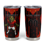 Personalized Egypt Soccer Sobek Crocodile Mascot Tumbler Cup Pharaoh Mascot Egyptian Hieroglyphic