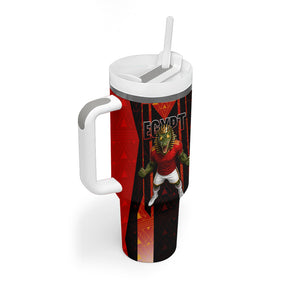 Personalized Egypt Soccer Sobek Crocodile Mascot Tumbler With Handle Pharaoh Mascot Egyptian Hieroglyphic