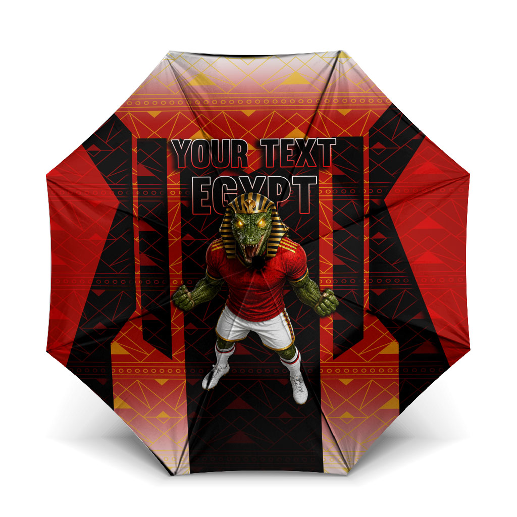 Personalized Egypt Soccer Sobek Crocodile Mascot Umbrella Pharaoh Mascot Egyptian Hieroglyphic