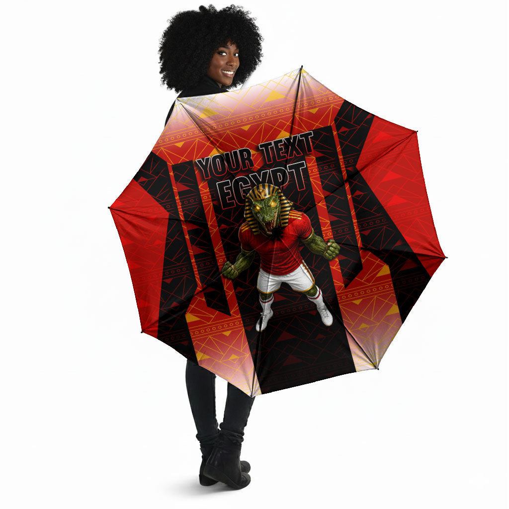Personalized Egypt Soccer Sobek Crocodile Mascot Umbrella Pharaoh Mascot Egyptian Hieroglyphic