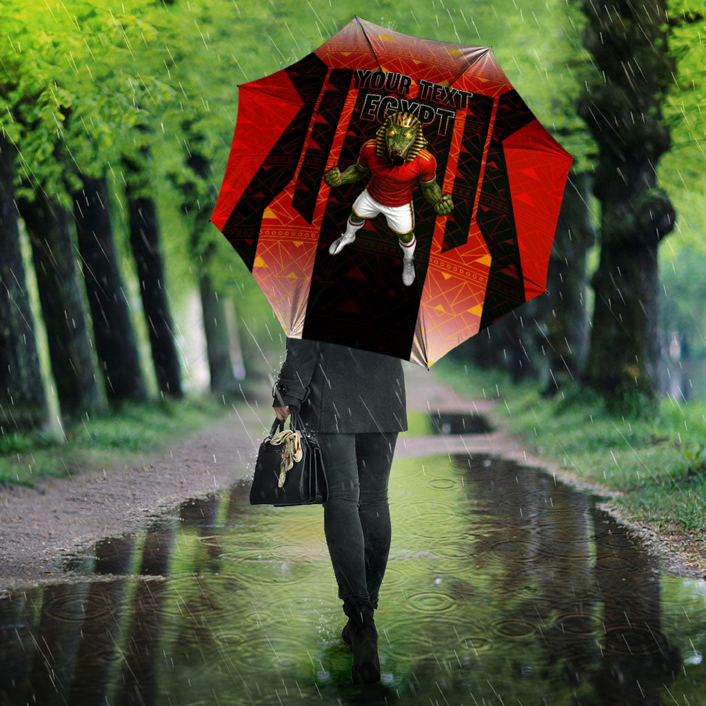 Personalized Egypt Soccer Sobek Crocodile Mascot Umbrella Pharaoh Mascot Egyptian Hieroglyphic