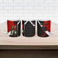 Personalized Egypt Soccer Sobek Crocodile Mascot Ceramic Mug Ancient Egyptian Hieroglyphic Stripe