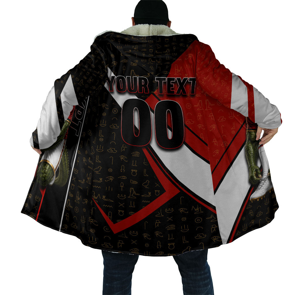 Personalized Egypt Soccer Sobek Crocodile Mascot Cloak Ancient Egyptian Hieroglyphic Stripe