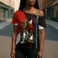 Personalized Egypt Soccer Sobek Crocodile Mascot Cross Shoulder Shirt Ancient Egyptian Hieroglyphic Stripe