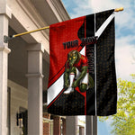 Personalized Egypt Soccer Sobek Crocodile Mascot Garden Flag Ancient Egyptian Hieroglyphic Stripe