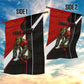 Personalized Egypt Soccer Sobek Crocodile Mascot Garden Flag Ancient Egyptian Hieroglyphic Stripe