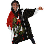 Personalized Egypt Soccer Sobek Crocodile Mascot Kid Wearable Blanket Hoodie Ancient Egyptian Hieroglyphic Stripe