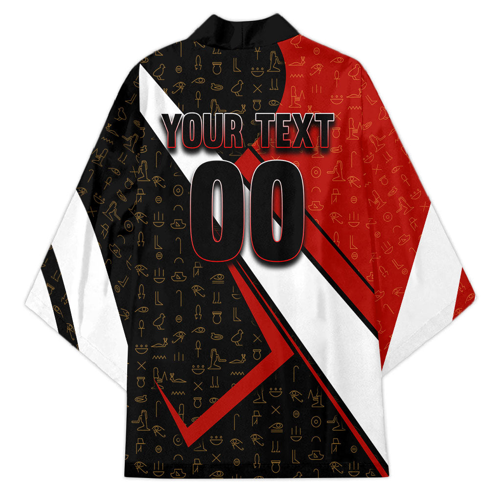 Personalized Egypt Soccer Sobek Crocodile Mascot Kimono Ancient Egyptian Hieroglyphic Stripe