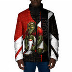 Personalized Egypt Soccer Sobek Crocodile Mascot Padded Jacket Ancient Egyptian Hieroglyphic Stripe