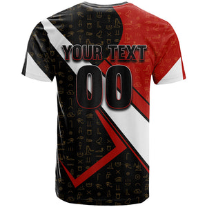Personalized Egypt Soccer Sobek Crocodile Mascot T shirt Ancient Egyptian Hieroglyphic Stripe