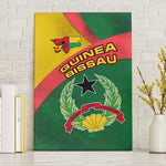Guinea Bissau Canvas Wall Art Green Yellow Red Swirl - African Pride