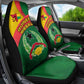 Guinea Bissau Car Seat Cover Green Yellow Red Swirl - African Pride