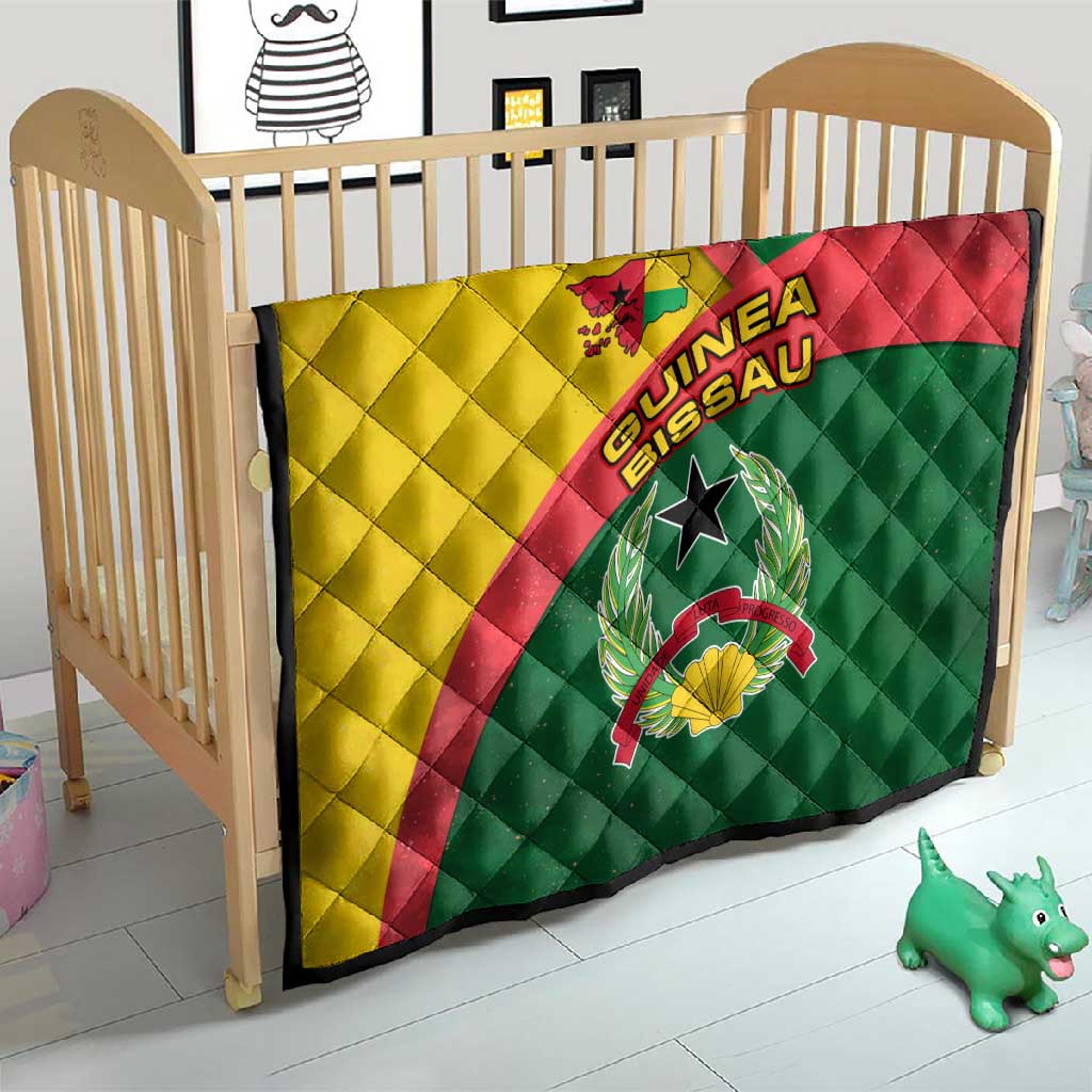 Guinea Bissau Quilt Green Yellow Red Swirl - African Pride
