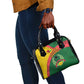 Guinea Bissau Shoulder Handbag Green Yellow Red Swirl - African Pride