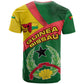 Guinea Bissau T shirt Green Yellow Red Swirl - African Pride
