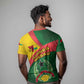 Guinea Bissau T shirt Green Yellow Red Swirl - African Pride