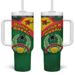 Guinea Bissau Tumbler With Handle Green Yellow Red Swirl - African Pride