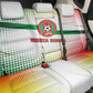 Guinea Bissau Back Car Seat Cover White Green Red Gradient - African Pride