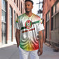 Guinea Bissau Baseball Jersey White Green Red Gradient - African Pride