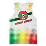 Guinea Bissau Basketball Jersey White Green Red Gradient TS04