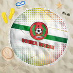 Guinea Bissau Beach Blanket White Green Red Gradient - African Pride