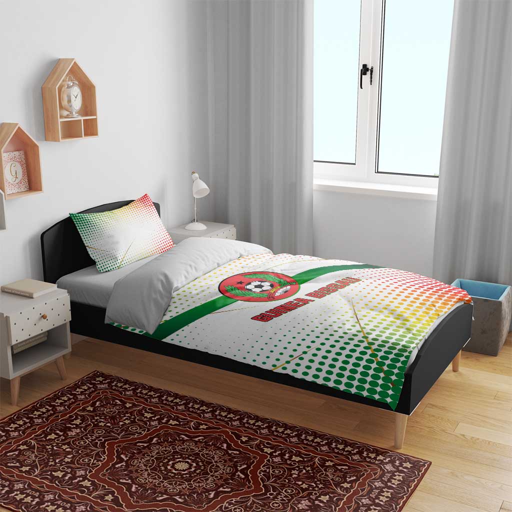 Guinea Bissau Bedding Set White Green Red Gradient - African Pride
