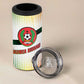 Guinea Bissau 4 in 1 Can Cooler Tumbler White Green Red Gradient - African Pride