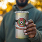 Guinea Bissau 4 in 1 Can Cooler Tumbler White Green Red Gradient - African Pride