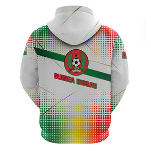 Guinea Bissau Hoodie White Green Red Gradient - African Pride