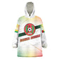 Guinea Bissau Kid Wearable Blanket Hoodie White Green Red Gradient - African Pride